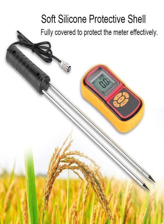 R-TEK Grain Moisture Meter with Long Measuring Probe & Digital Display For 8 Types of Grains Moisture Testing Meter - Image 5